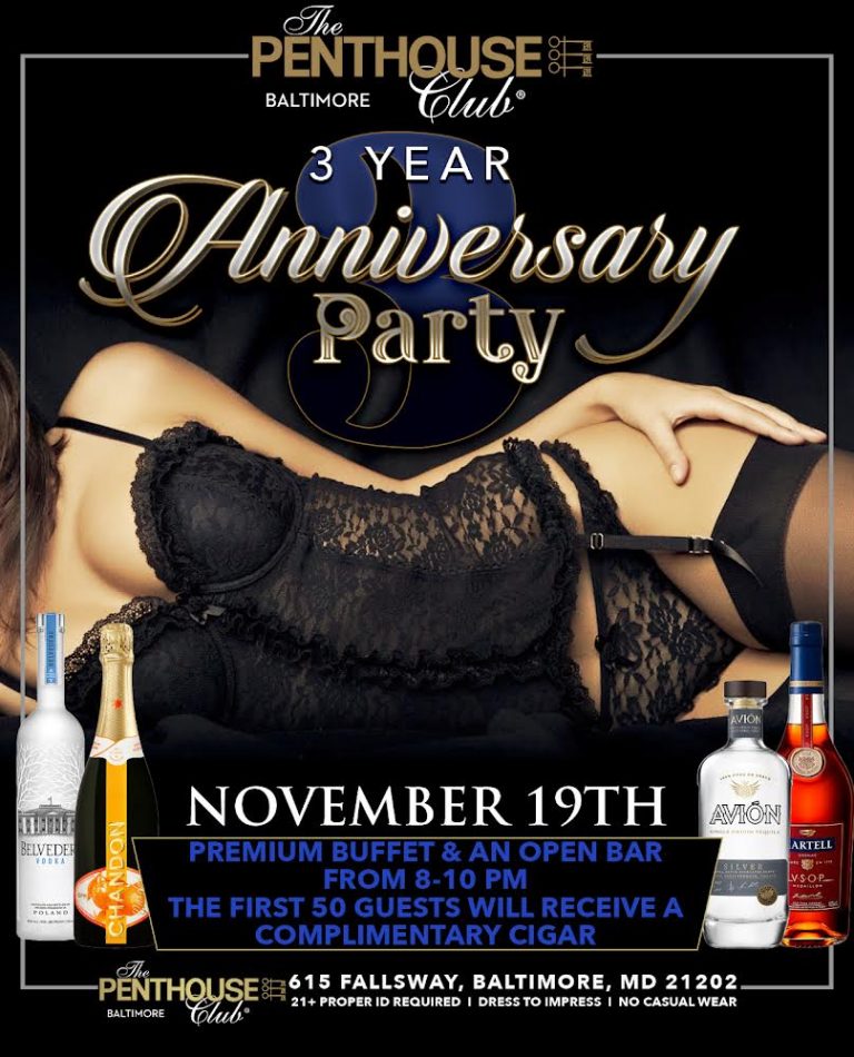 3rd Anniversary Party The Penthouse Club Baltimore