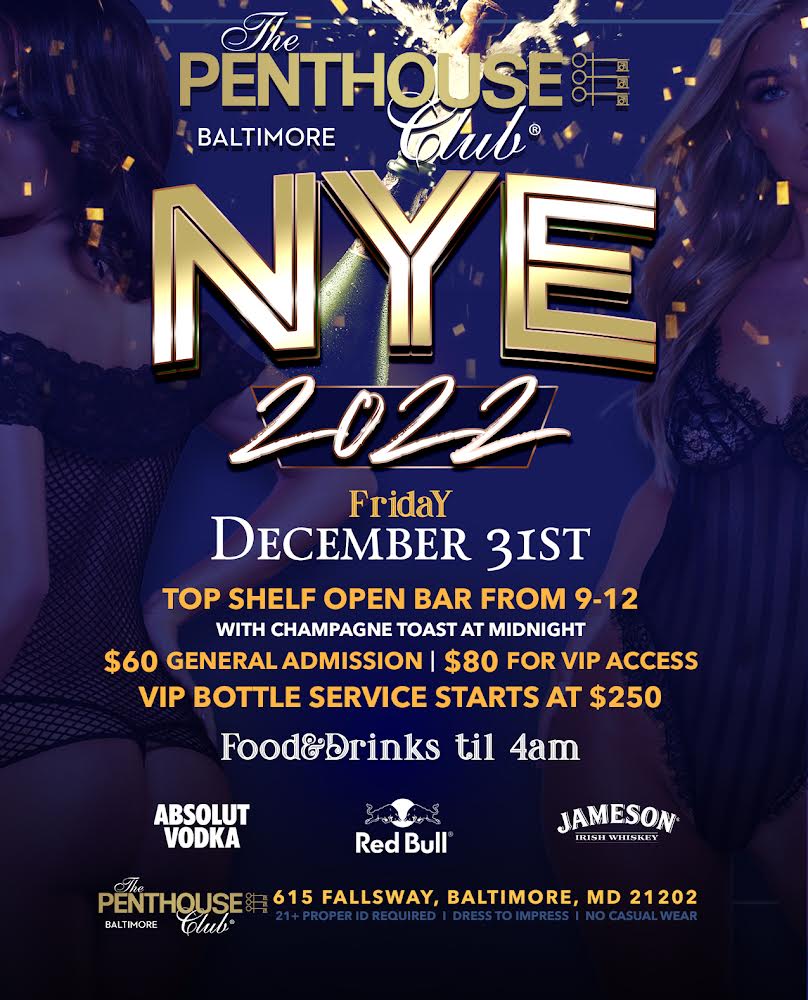 New Years Eve 2022 The Penthouse Club Baltimore