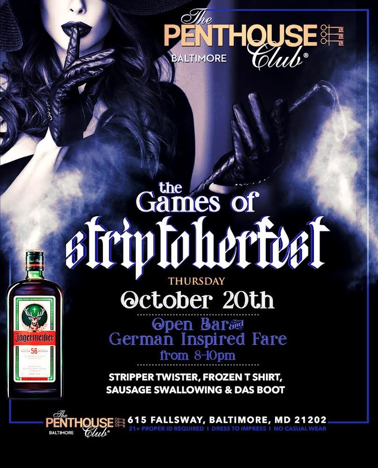 Striptoberfest The Penthouse Club Baltimore